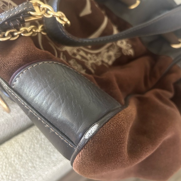 Juicy Couture Brown and Black Suede Tote - Picture 9 of 10